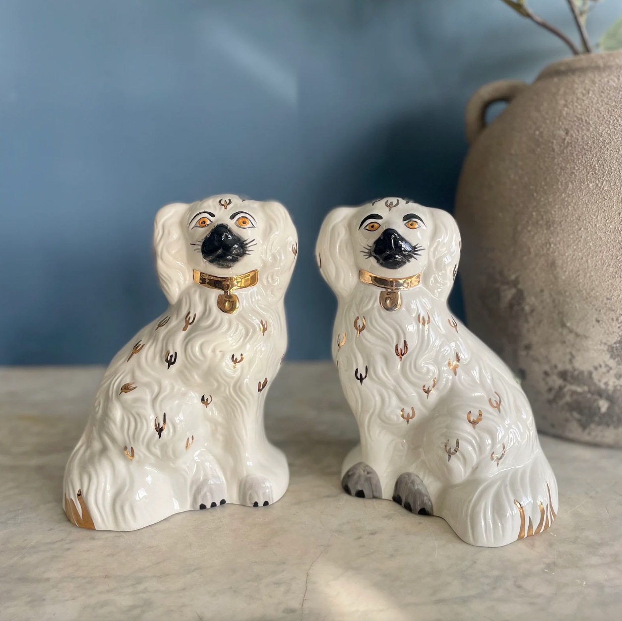 Pair of Vintage Staffordshire Dogs by Beswick